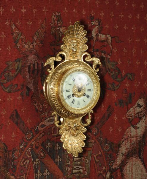 fig 2. Antique French Classical Cartel Wall Clock