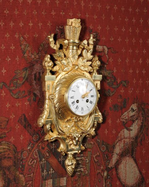 fig 1. Japy Freres Louis XVI Cartel Wall Clock
~ French - Circa 1880 ~