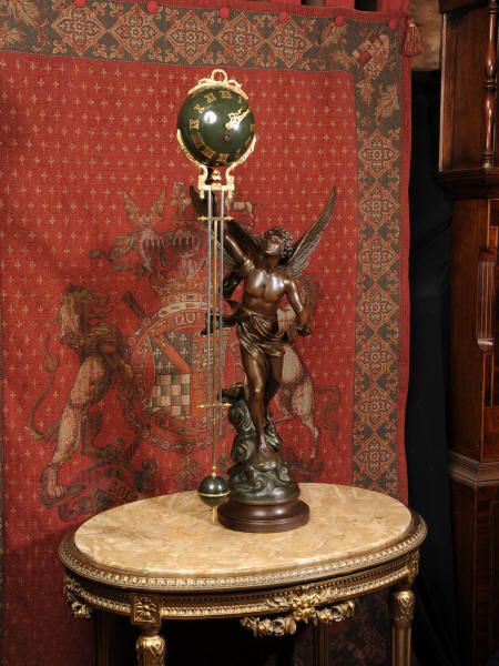 fig 2. Rare Large Swinging Mystery Clock
La Victoire by Émile Bruchon (active 1880 -1910)