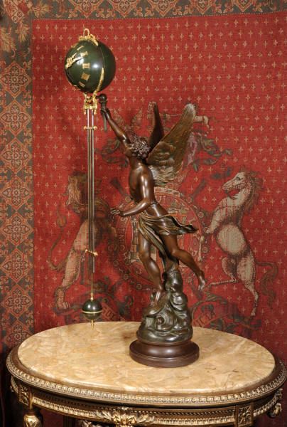 fig 3. Rare Large Swinging Mystery Clock
La Victoire by Émile Bruchon (active 1880 -1910)