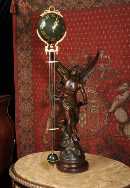 fig 4. Rare Large Swinging Mystery Clock
La Victoire by Émile Bruchon (active 1880 -1910)