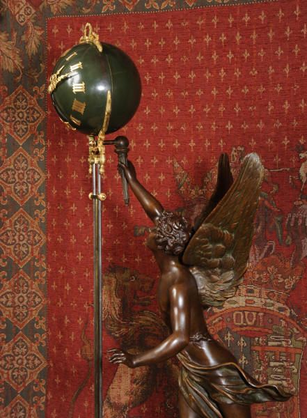 fig 5. Rare Large Swinging Mystery Clock
La Victoire by Émile Bruchon (active 1880 -1910)