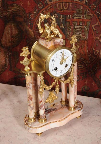 fig 5. Specimen Marble and Ormolu Boudoir Clock Set