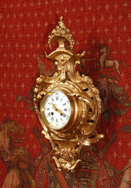 fig 2. Japy Freres Gilt Cartel Wall Clock