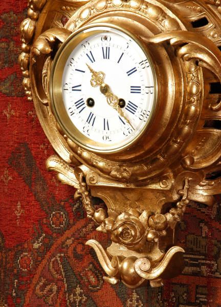 fig 3. Japy Freres Gilt Cartel Wall Clock