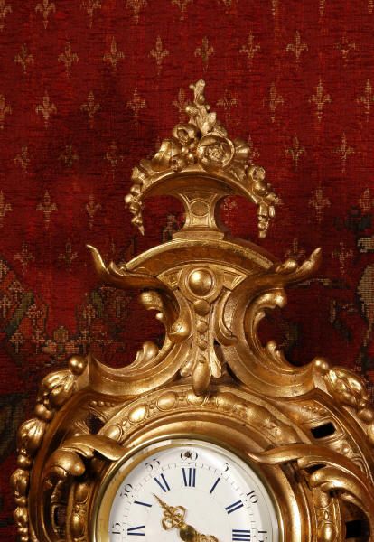 fig 4. Japy Freres Gilt Cartel Wall Clock