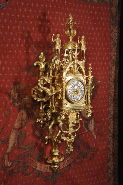 fig 3. Huge and Magnificent Gilt Brass Cartel Wall Clock ~ Dragons