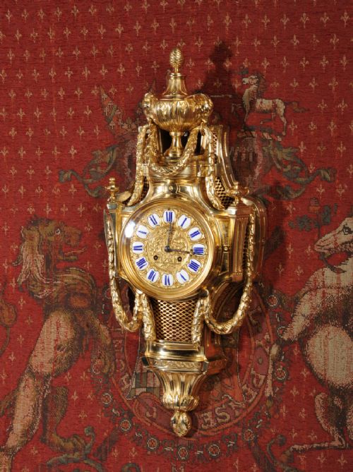 fig 1. Antique French Cartel Wall Clock
by Japy Freres