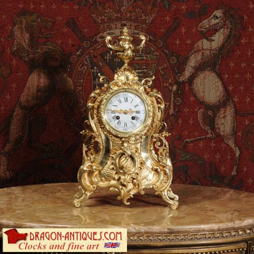 Antique French Rococo Clock 
By G Mignon of Paris