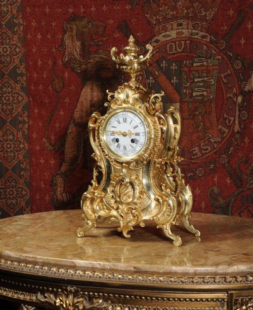 fig 1. Antique French Rococo Clock
by G Mignon of Paris