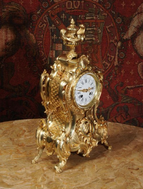fig 2. Antique French Rococo Clock
by G Mignon of Paris