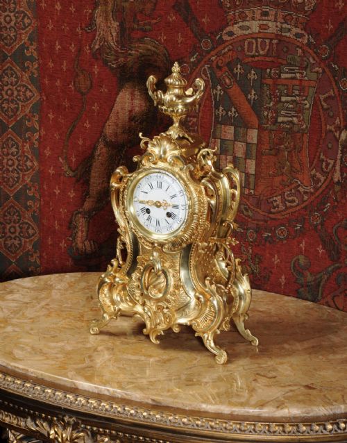 fig 3. Antique French Rococo Clock
by G Mignon of Paris
