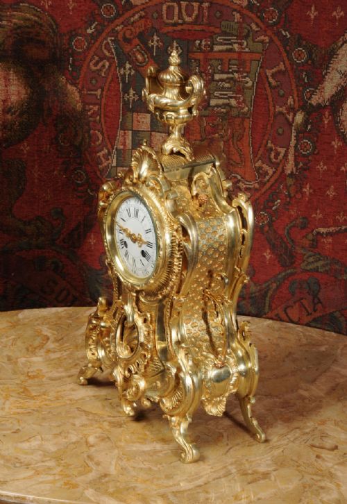 fig 4. Antique French Rococo Clock
by G Mignon of Paris