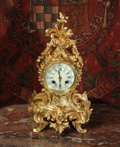 fig 4. Antique French Rococo Boudoir Clock
by A. D. Mougin