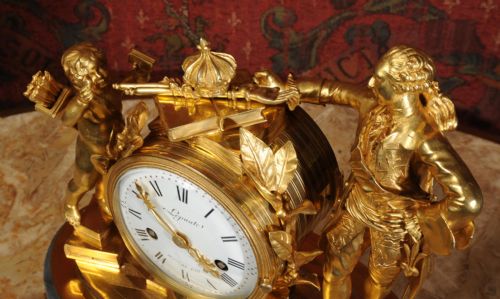 fig 1. Exquisite Early Clock, Succession of Louis XVI, Jean-Baptiste LEPAUTE (1727-1802)Clockmaker to the King