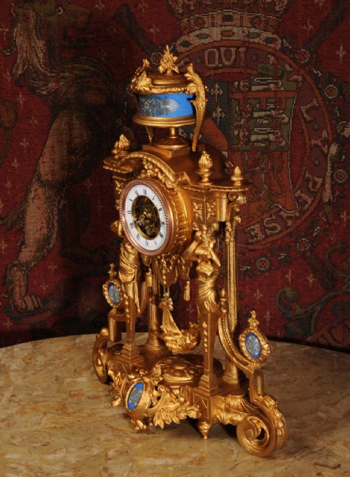fig 3. Very Rare Maiden on a Swing Clock
by Eugène Farcot (1830 - 1896)
