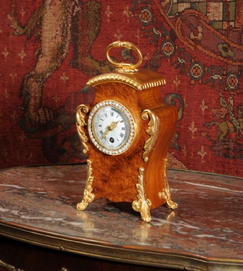 fig 1. Miniature Antique French Boudoir Clock