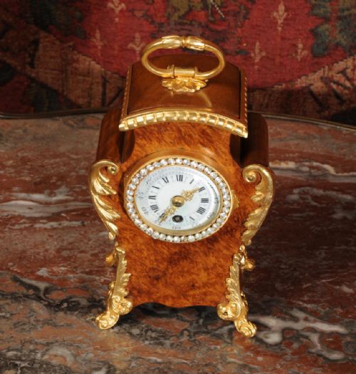 fig 2. Miniature Antique French Boudoir Clock