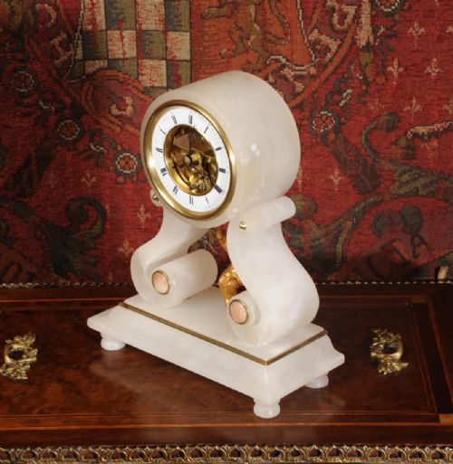 fig 3.
Rare Eugéne Farcot Cherub On A Swing Boudoir Clock