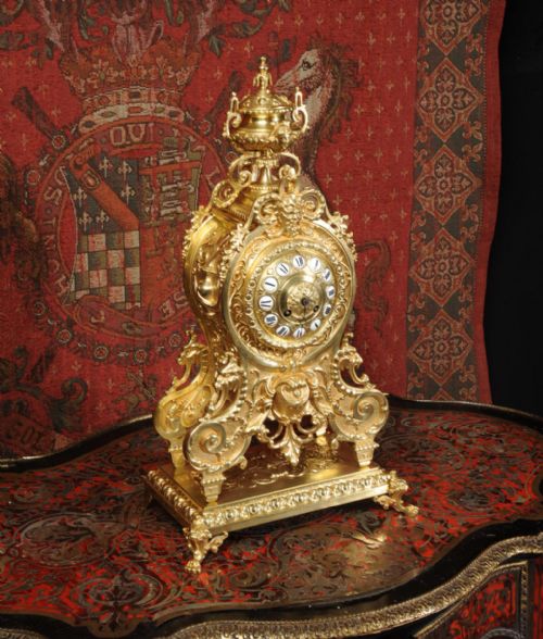 fig 2. Large Gilt Bronze Table Clock