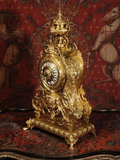 fig 3. Large Gilt Bronze Table Clock