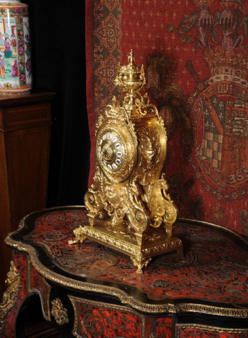 fig 5. Large Gilt Bronze Table Clock