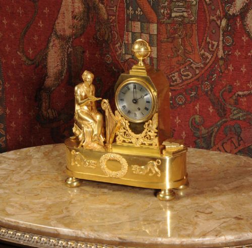 fig 2. English Ormolu Boudoir Clock ~ the art of love
by F Baetens, Gerrard St London