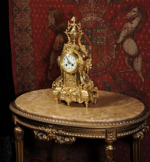 fig 3. Japy Freres Louis XVI Ormolu Boudoir Clock