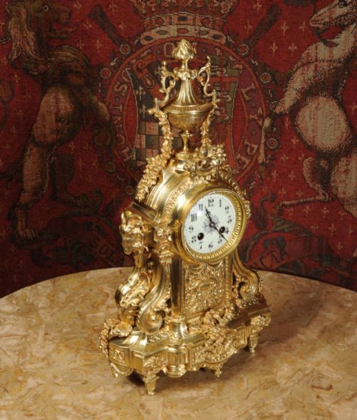 fig 4. Japy Freres Louis XVI Ormolu Boudoir Clock