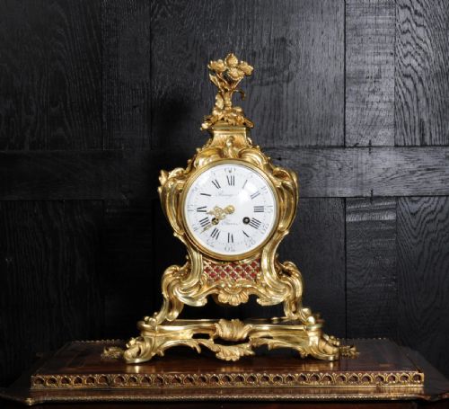 fig 1. Ormolu Rococo Table Clock
by Raingo Freres