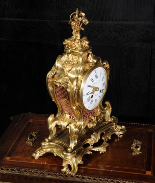 fig 6. Ormolu Rococo Table Clock
by Raingo Freres