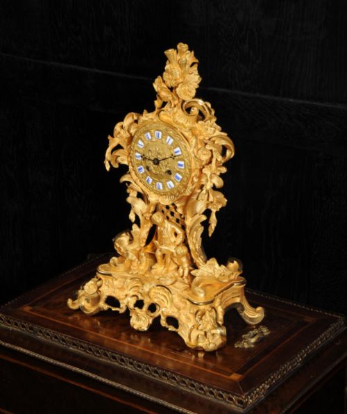 fig 2. Fine and Early Ormolu Clock
by Raingo Freres