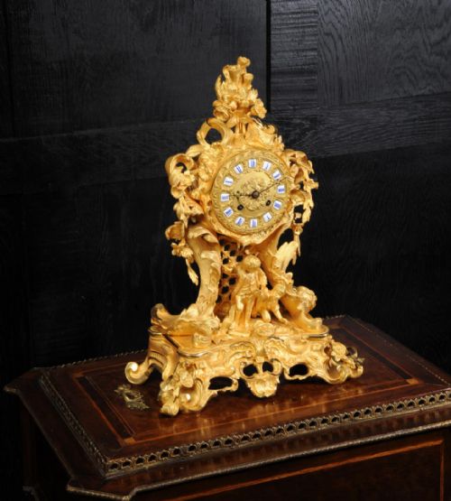 fig 3. Fine and Early Ormolu Clock
by Raingo Freres