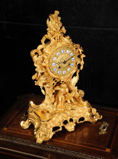 fig 6. Fine and Early Ormolu Clock
by Raingo Freres