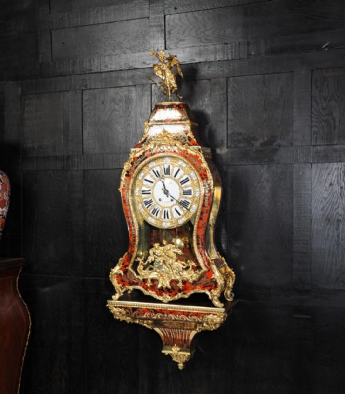 fig 2. Magnificent and Huge Antique French Boulle Bracket Clock with Original Bracket
Lenoir Paris, A. D. Mougin