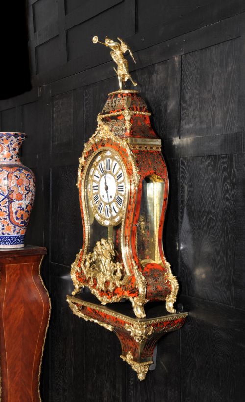 fig 4. Magnificent and Huge Antique French Boulle Bracket Clock with Original Bracket
Lenoir Paris, A. D. Mougin