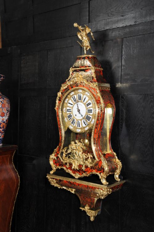 fig 5. Magnificent and Huge Antique French Boulle Bracket Clock with Original Bracket
Lenoir Paris, A. D. Mougin