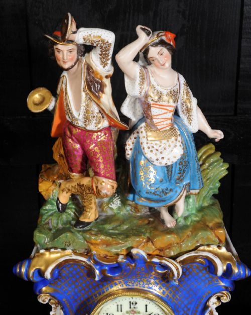 fig 1. Japy Freres Porcelain Clock
The Dancers