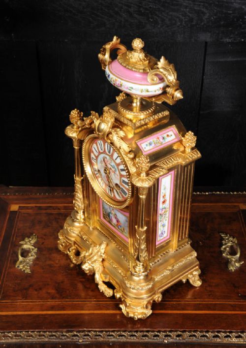 fig 4. Japy Frères Sèvres Porcelain and Ormolu Boudoir Clock