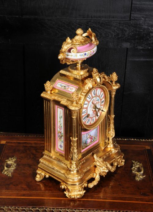 fig 5. Japy Frères Sèvres Porcelain and Ormolu Boudoir Clock