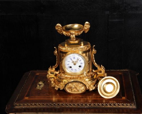 fig 3. Japy Frères Ormolu Boudoir Clock