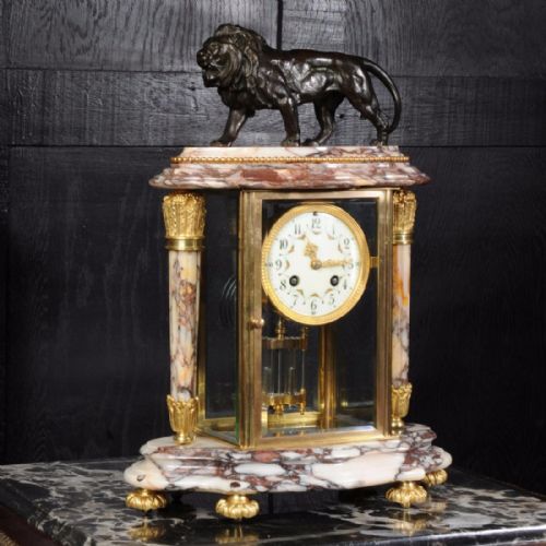 Japy Freres Four Glass Regulator Clock