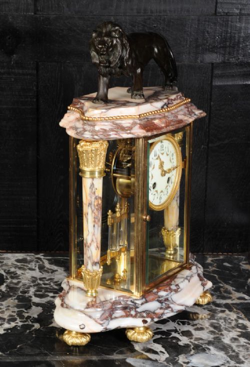 fig 2. Japy Freres Four Glass Regulator Clock