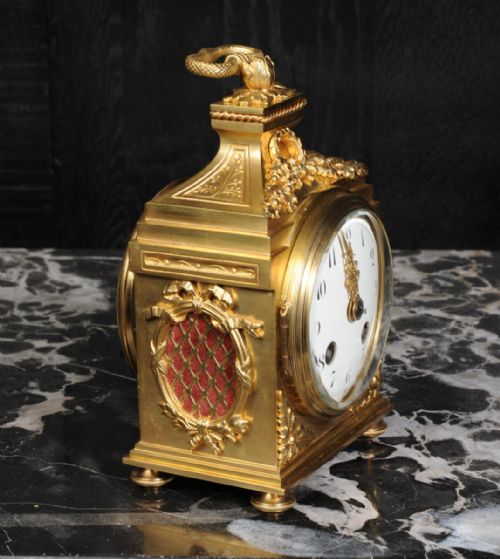 fig 1. French Gilt Bronze Pendule d'Officier