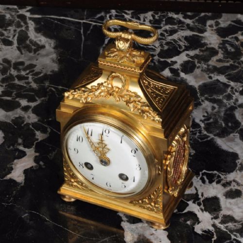 fig 3. French Gilt Bronze Pendule d'Officier