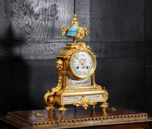 fig 2. Japy Frères Sèvres Porcelain and Ormolu Boudoir Clock