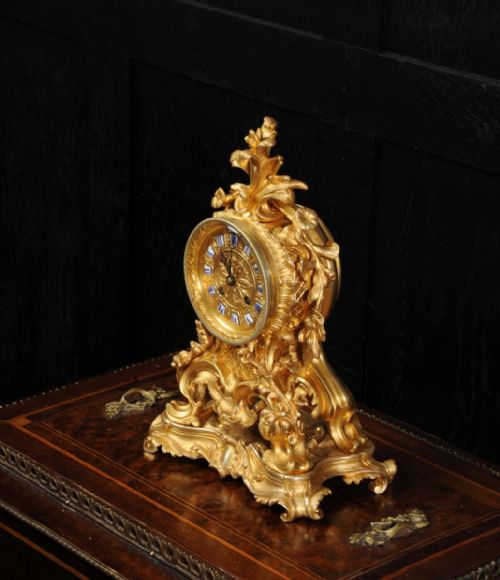 fig 1. Fine and Early Ormolu Clock by Raingo Frères and Henri Picard of Paris