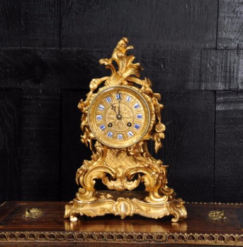 fig 2. Fine and Early Ormolu Clock by Raingo Frères and Henri Picard of Paris
