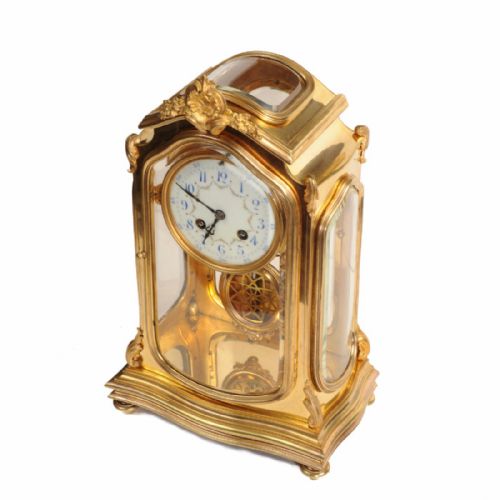 fig 1. Japy Freres Art Nouveau Crystal Regulator