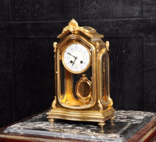 fig 3. Japy Freres Art Nouveau Crystal Regulator